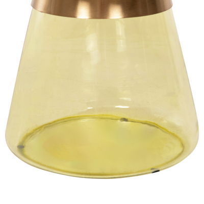 Tavolinë për kafe Scal Φ76×43,5 Hcm (HM9724), gjelbër/ ari