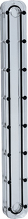 Rezervuar uji për PC Stealkey Customs Cubetube 280mm, akrilik, transparent