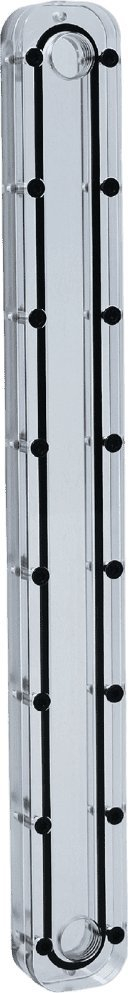 Rezervuar uji për PC Stealkey Customs Cubetube 280mm, akrilik, transparent