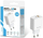 Karikues AC Beline BLN2CW45, 45W GaN, USB A edhe USB C, i bardhë