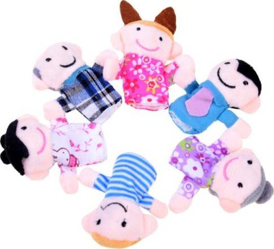 Set kukulla gishti Family ZA3970, 6 copë, pelush, shumëngjyrëshe