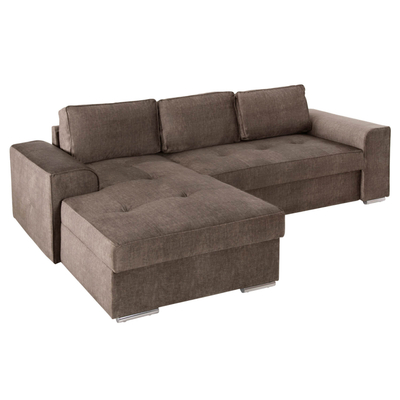 Sofa këndore Nacho e majtë (HM3279.03L), kaftë/ argjendtë