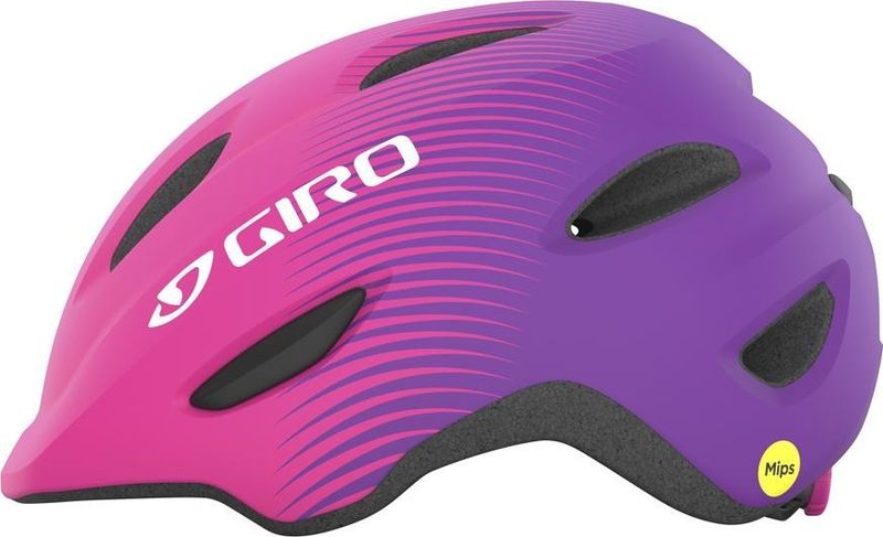 Helmë fëmijësh Giro Scamp MIPS, madhësia XS, matte rozë vjollcë