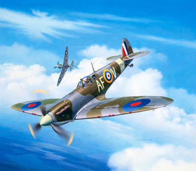 Set modeli avioni Revell Spitfire Mk.IIa 03953, shkalla 1:72, niveli 3, shumëngjyrësh