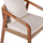 Karrige druri teak me litar & jastëkë 57×63.5×75–88 cm (HM9456.01)