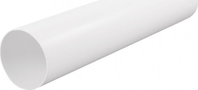 Kanal ventilimi rrumbullak, Ø125mm, gjatësi 1m, i bardhë