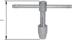 Dorezë T për çekeza Fanar V0-321000-0612, M6 M12, 250mm, metalike