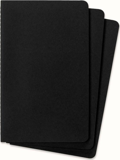 Set fletore Moleskine Cahier Journals L, 13x21cm, faqe me pika, të zeza