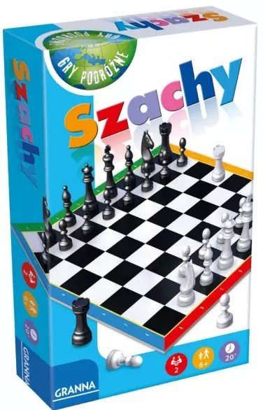 Патни шах Adamigo Mini Chess Granna, компактен формат