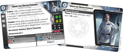 Zgjerim loje Fantasy Flight Games Star Wars Legion Director Orson Krennic Commander, me miniaturë, me karta komandimi