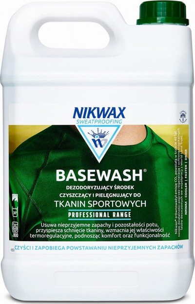 Detergjent sportiv Nikwax Base Wash, pastrim performancë e lartë, 5L