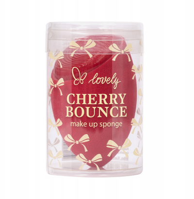 Sfungjer grimi Lovely Cherry Bounce, ergonomik, për fondatinë, i kuq