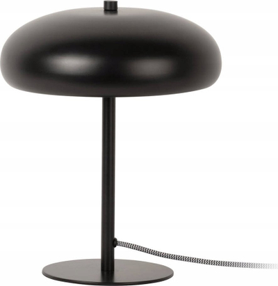 Lampë tavoline Leitmotiv SHROOM, Ø25 cm, metal, e zezë