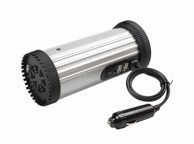 Inverter për veturë Gembird EG-PWC150-01, 150W, dalje AC, i zi gri