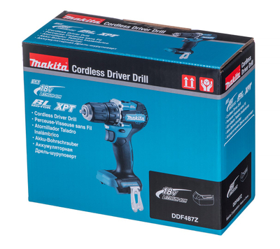 Stërvitje kaçavidë Makita DDF487Z, 18V, pa furça, pa bateri