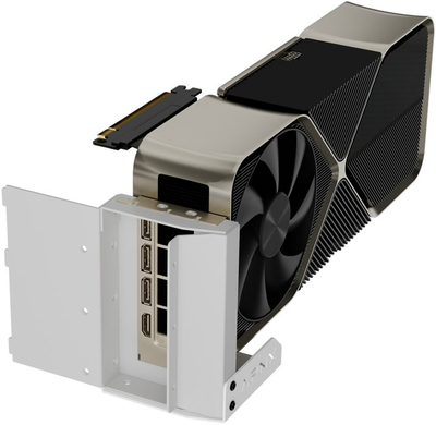 Вертикален држач за GPU APNX Kit 2, PCIe 5.0, за куќиште APNX V1, бел