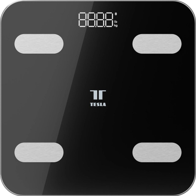 Peshore inteligjente Tesla Smart SC100, me Bluetooth, mban deri 180 kg, e zezë