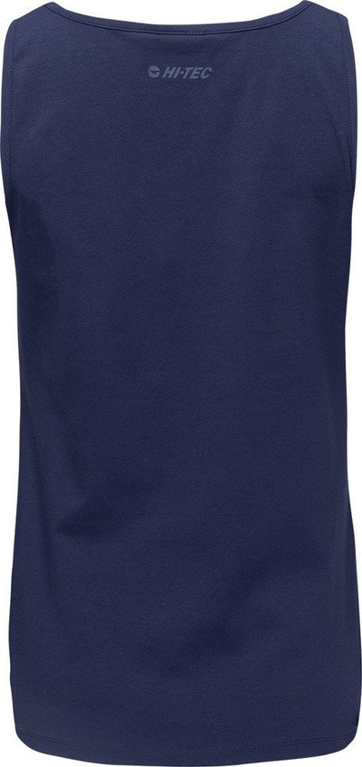 Bluzë pa mëngë Hi-Tec Eminsa W, pambuk, prerje e drejtë, blu e errët navy