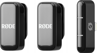 Бежичен микрофон RODE WimicroL Lightning, за iPhone, компактен, црн