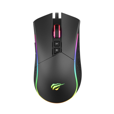 Mouse gaming Havit MS1001S, optik, RGB, i zi