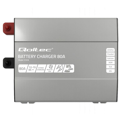 Karikues baterie Qoltec Monolith 51918, 80A, 12-15V DC, i zi