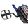 Gokart me pedale Enero Sports Go-Kart 01, deri 30 kg, me frena dore, blu e zi