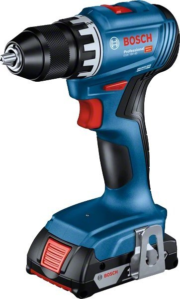 Stërvitëse‑kaçavidë pa kabllo Bosch Professional GSR 18V-45, 18V, 2.0Ah Li-Ion, me 2 bateri