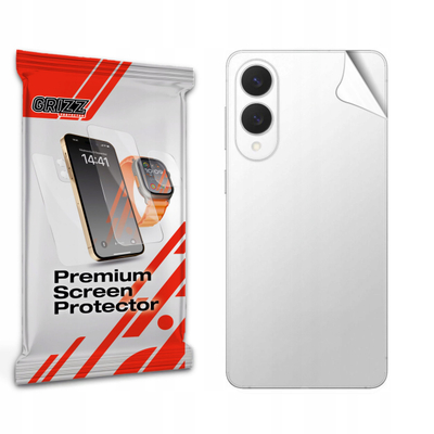 Folie mbrojtëse Grizz SatinSkin për Samsung Galaxy S25 Edge, për pjesën e pasme, transparente