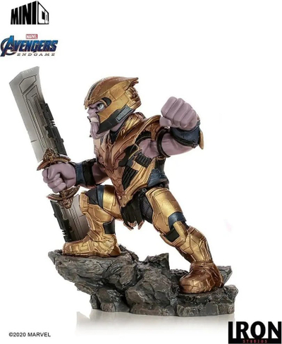 Figurë koleksionare Iron Studios MiniCo Thanos Endgame, 20cm, PVC, shumëngjyrëshe