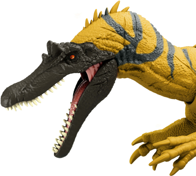 Lodër dinosaur Jurassic World Chaos Theory Wild Roar Ceratosuchops, me tinguj, me sulm kokë, shumëngjyrëshe
