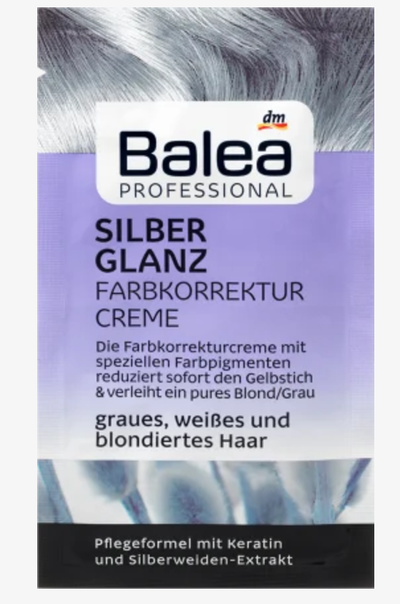 Krem për korrigjimin e ngjyrës me shkëlqim argjendi Balea, 20 ml