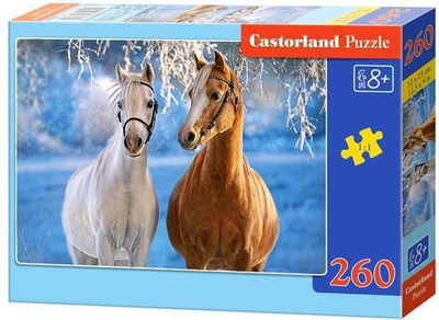 Puzzle Castorland The Winter Horses, 260 copa, për 8+