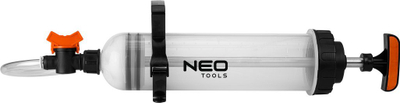 Шприц за извлекување масло и течност за кочници NEO Tools, 1.5L, со флексибилно, проѕирно црево