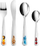 Set takëmesh për fëmijë Tescoma BAMBINI Happy Animals, 4 copë, çelik inox