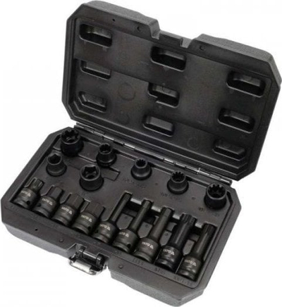 Set veglash për kalipera frenash Yato YT-06811, 1/2", 16 copa, shumëngjyrësh
