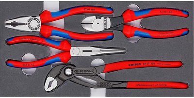 Set me pinca Knipex Basic (002001V15), 4 copë