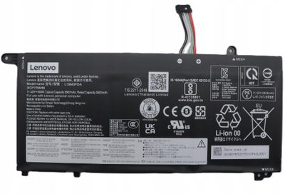 Bateri laptopi Lenovo TP1415 L19L3PDA, 45Wh, 11.55V, e zezë
