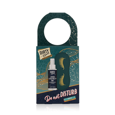 Set dhuratë për femra Dirty Works Lavender, sprej për jastëk + maskë për sy