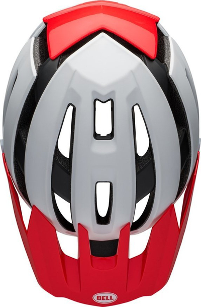Helmetë çiklizmi Full Face Bell Super Air R Mips Spherical, MTB, e bardhë infrakuqe mat me shkëlqim