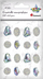 Gurëza vetëngjitëse dekorative Pebbles Silver Mix, 16 copë, argjendi