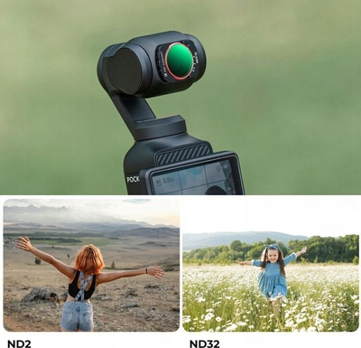 Filtër magnetik ND K&amp;F Concept ND2 ND32, për DJI Osmo Pocket 3, HD, jeshil