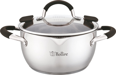 Tenxhere çeliku Bollire Trento BR-2401, 24 cm, 4.7 l, ngjyrë argjendi