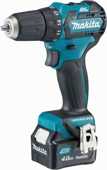 Trapano vidhosëse pa kabllo Makita DF332DSME, 10.8V 4Ah, brushless, jeshile e zezë