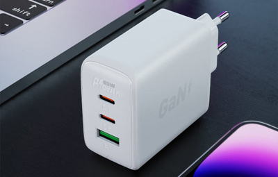 Karikues muri Acefast A41, 65W, 2x USB C 1x USB A, i bardhë