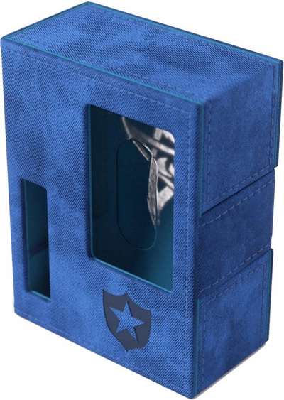 Kuti letrash Gamegenic Arkham Horror Investigator Deck Tome Guardian, premium, me ndarës, blu
