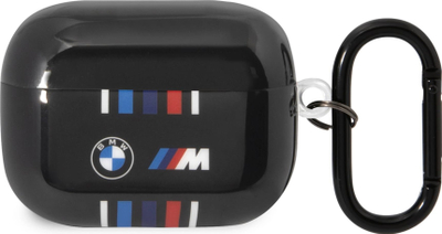 Mbulesë BMW BMAP22SWTK për AirPods Pro, vija shumëngjyrëshe, e zezë