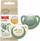 Biberonë NUK For Nature, silikoni anatomik 0-6m, set me 2 copë, jeshil