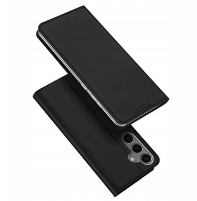 Футрола за телефон DUX DUCIS Skin Pro Series, за Samsung Galaxy S25 Plus, со џеб за картичка, црна