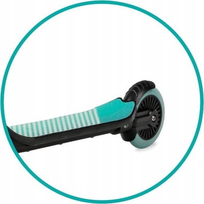 Trotinet për kalamaj Qkids Bro Aluminum, rrota PU ABEC 7, deri 40 kg, mint