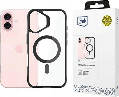 Mbulesë telefoni 3MK Satin Armor Magcase për iPhone 16 Plus, MagSafe, transparente